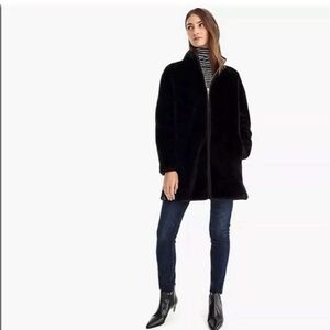 J. Crew Women's Black Teddy Jacket